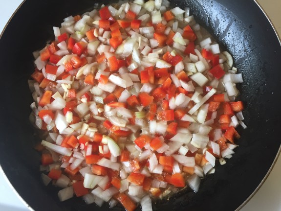 Sauteed Garlic Peppers and Onions